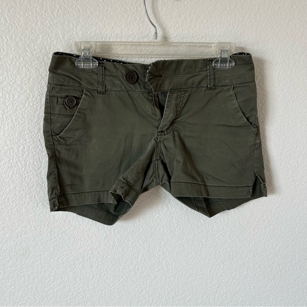 FSR Olive Green Low Rise Women's Cargo Utility Gorpcore Shorts